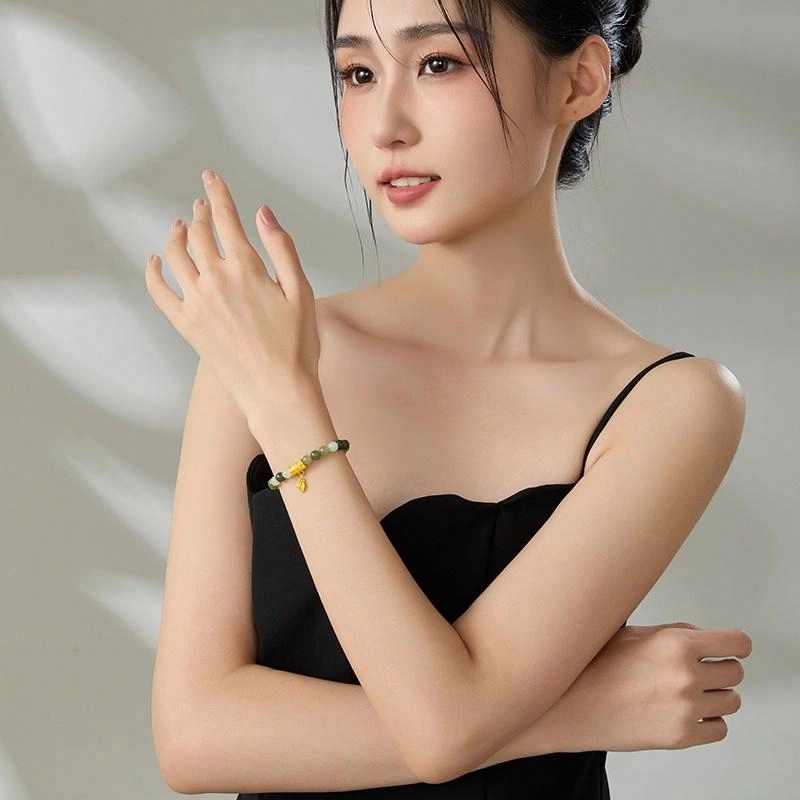 老凤祥 节节高升色泽灵动 精致优雅 轻奢精致甜美小众高级感 森系小清新 可调节 足金 一口价 黄金手串 女款