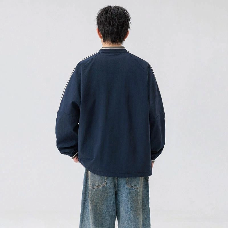 独驰 美式复古学院风日常通勤百搭宽松休闲卫衣 男女同款
