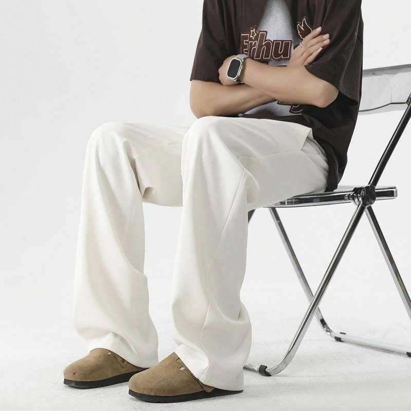 独驰 美式潮牌宽松高级感阔腿直筒休闲裤 男女同款
