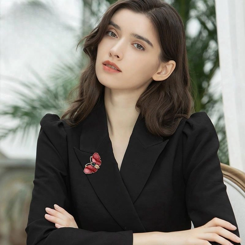兰盈 蝴蝶 轻奢小众 合金 胸针 女款
