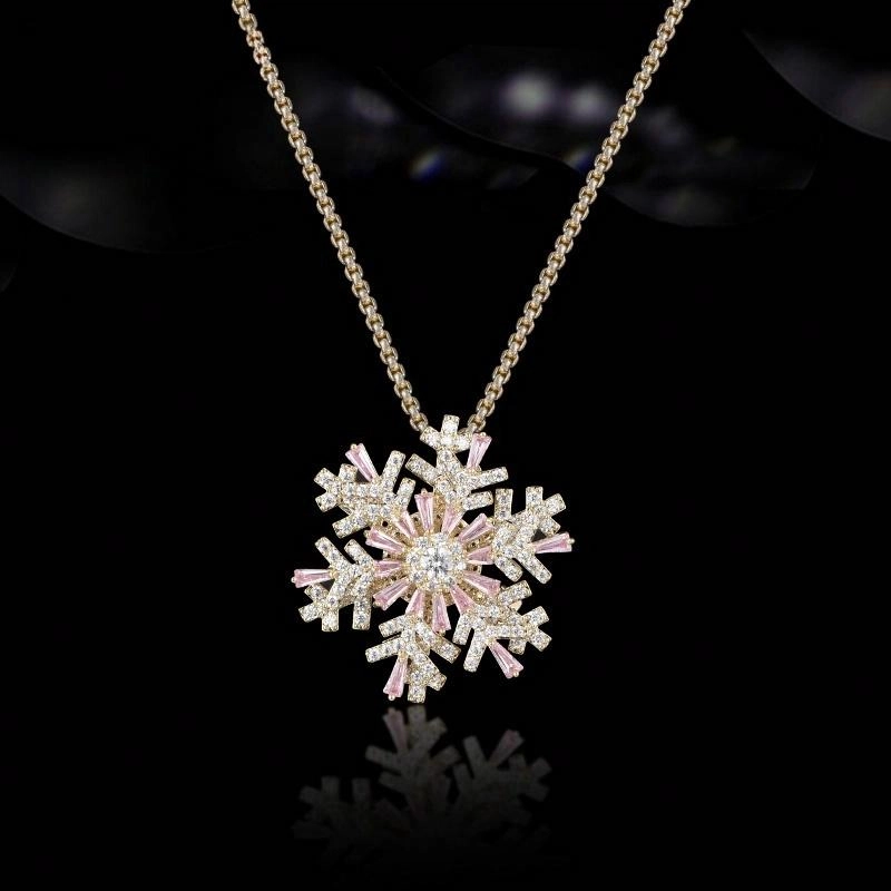 兰盈 雪花轻奢小众 环保合金 胸针 男女同款情侣款