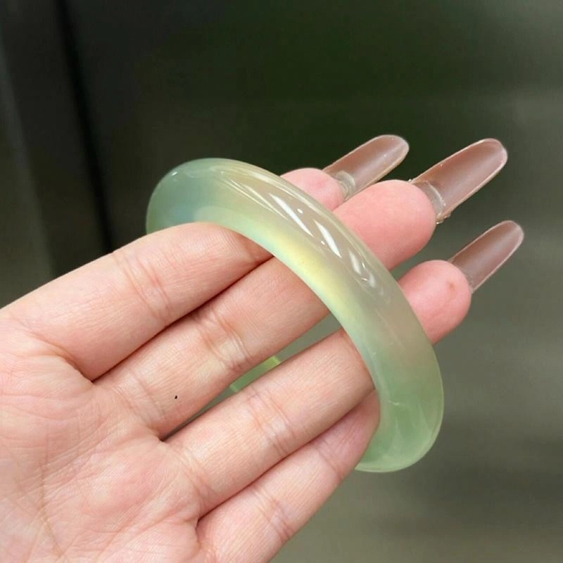 一世倾 新中式国潮青提葡萄水润清透精致轻奢优雅公主风温柔大气民族风清冷感百搭森系百搭配饰好运 玛瑙 手镯 男女同款情侣款