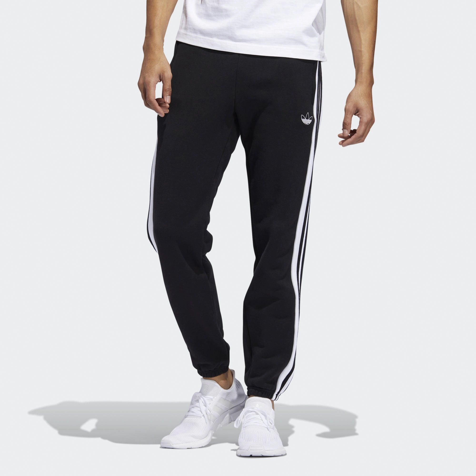 adidas originals 3-Stripe Panel Sweatpants Logo