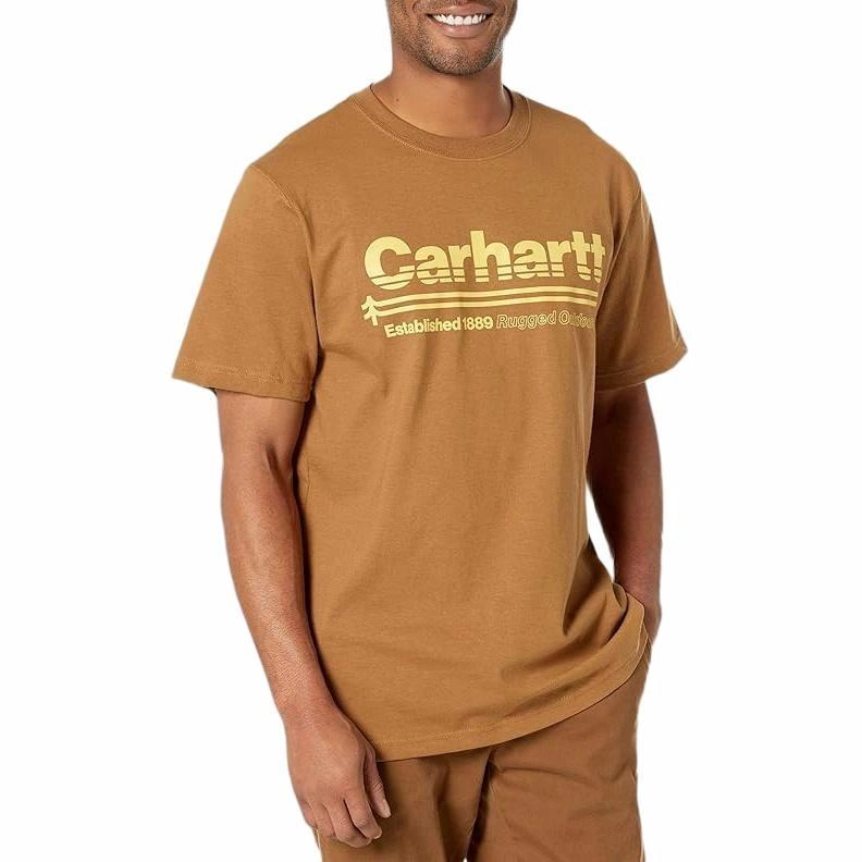 Carhartt 105754 Relaxed Fit Heavyweight Short-Sleeve Outdoors Graphic T-Shirt T