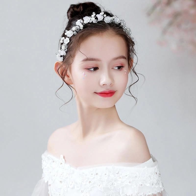 妖娆猫 超仙可爱甜美公主礼服花童发带韩式时尚百搭演出 合金 发箍 儿童款