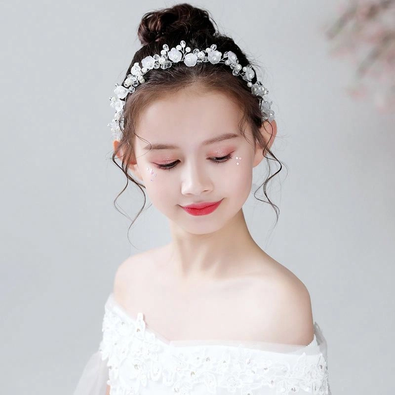 妖娆猫 超仙可爱甜美公主礼服花童发带韩式时尚百搭演出 合金 发箍 儿童款