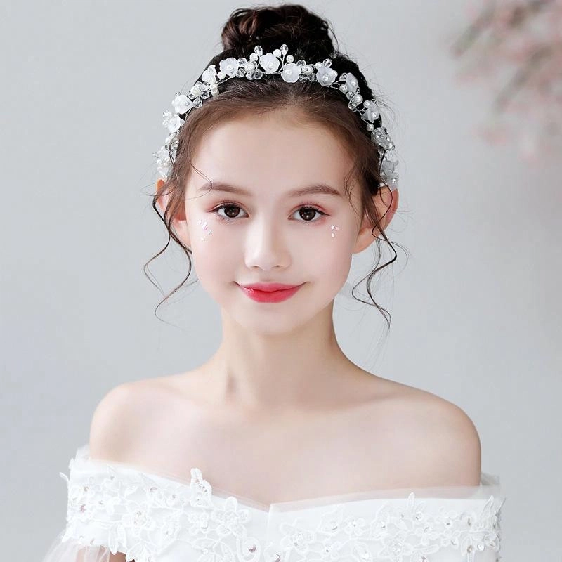 妖娆猫 超仙可爱甜美公主礼服花童发带韩式时尚百搭演出 合金 发箍 儿童款
