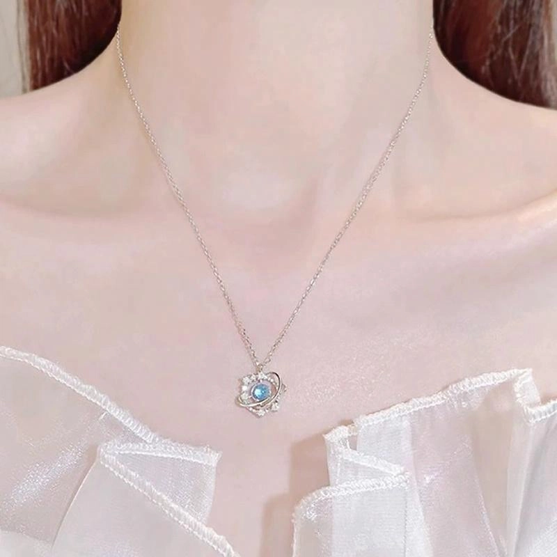 万娜 梦幻星球 高级小众设计轻奢锁骨链 合金 项链 女款