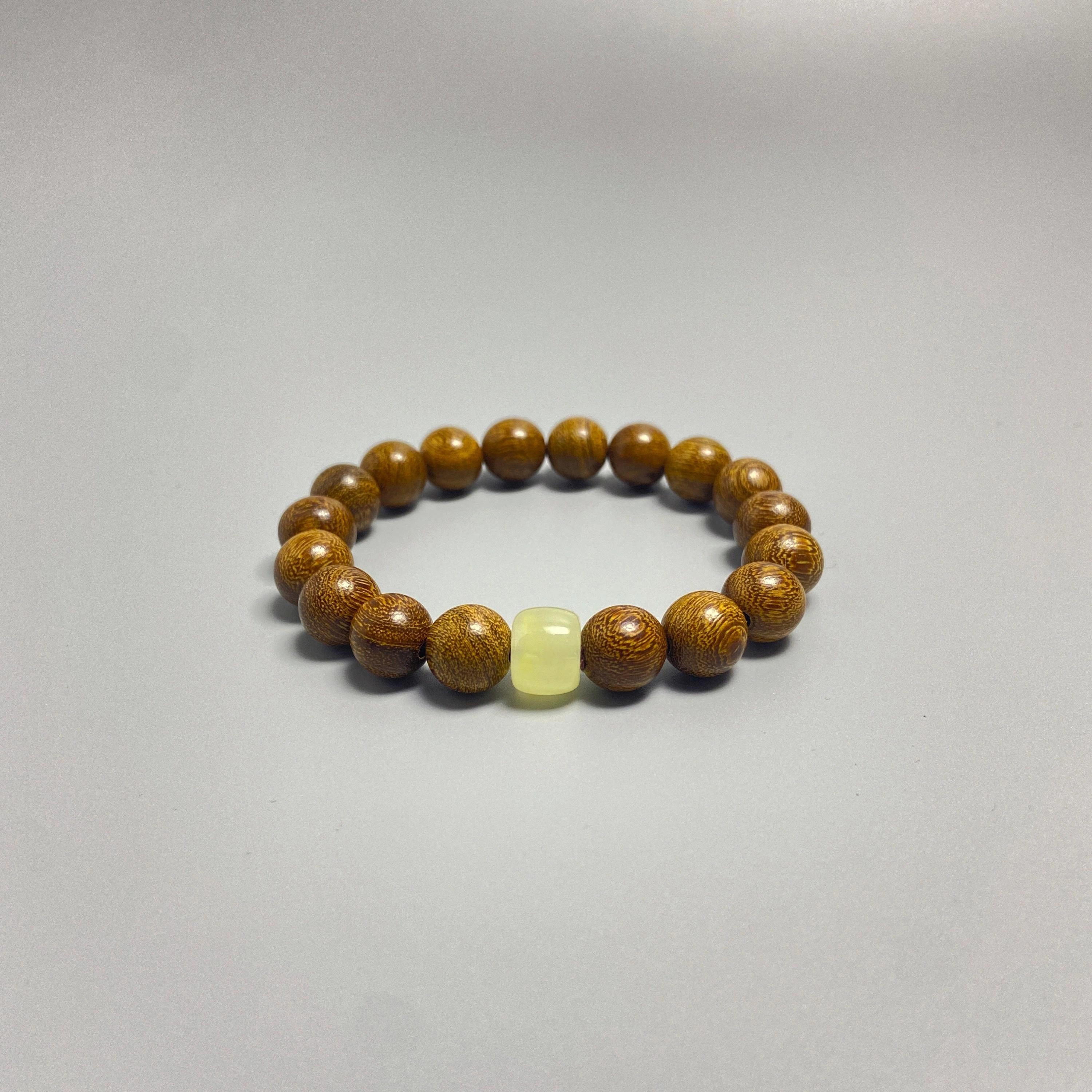 耳玺 中式国潮小众设计感古风木质文玩佛珠盘玩佩戴好运招财纳福转运念珠 檀木 手串 男女同款情侣款