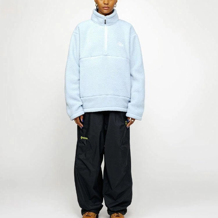 Stussy SS24 POLAR FLEECE HALF ZIP MOCK NECK Logo