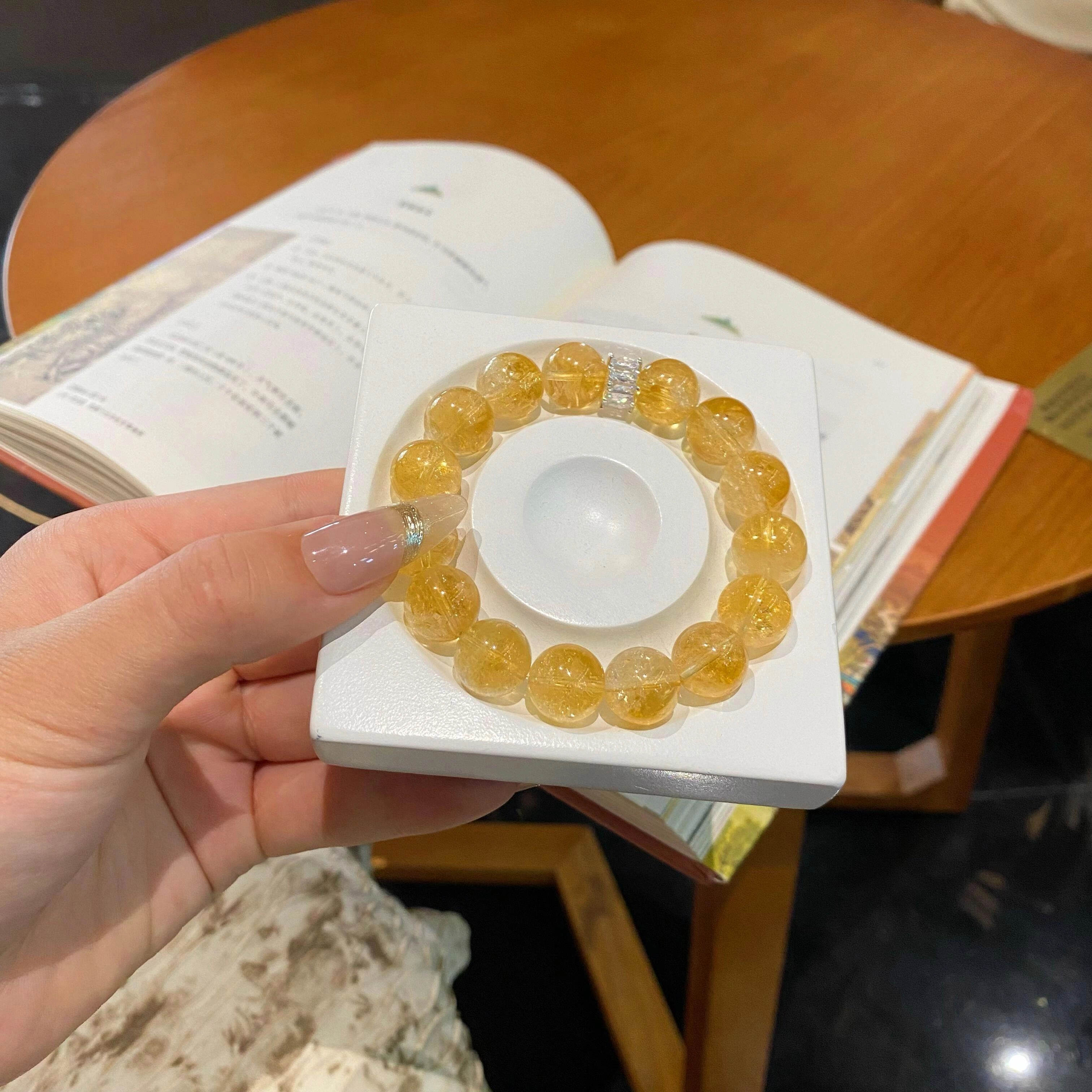 久爱 八方来财 财源滚滚暴富闪耀转运手饰 金光璀璨锆石国潮时尚 水晶 手串 男女同款情侣款