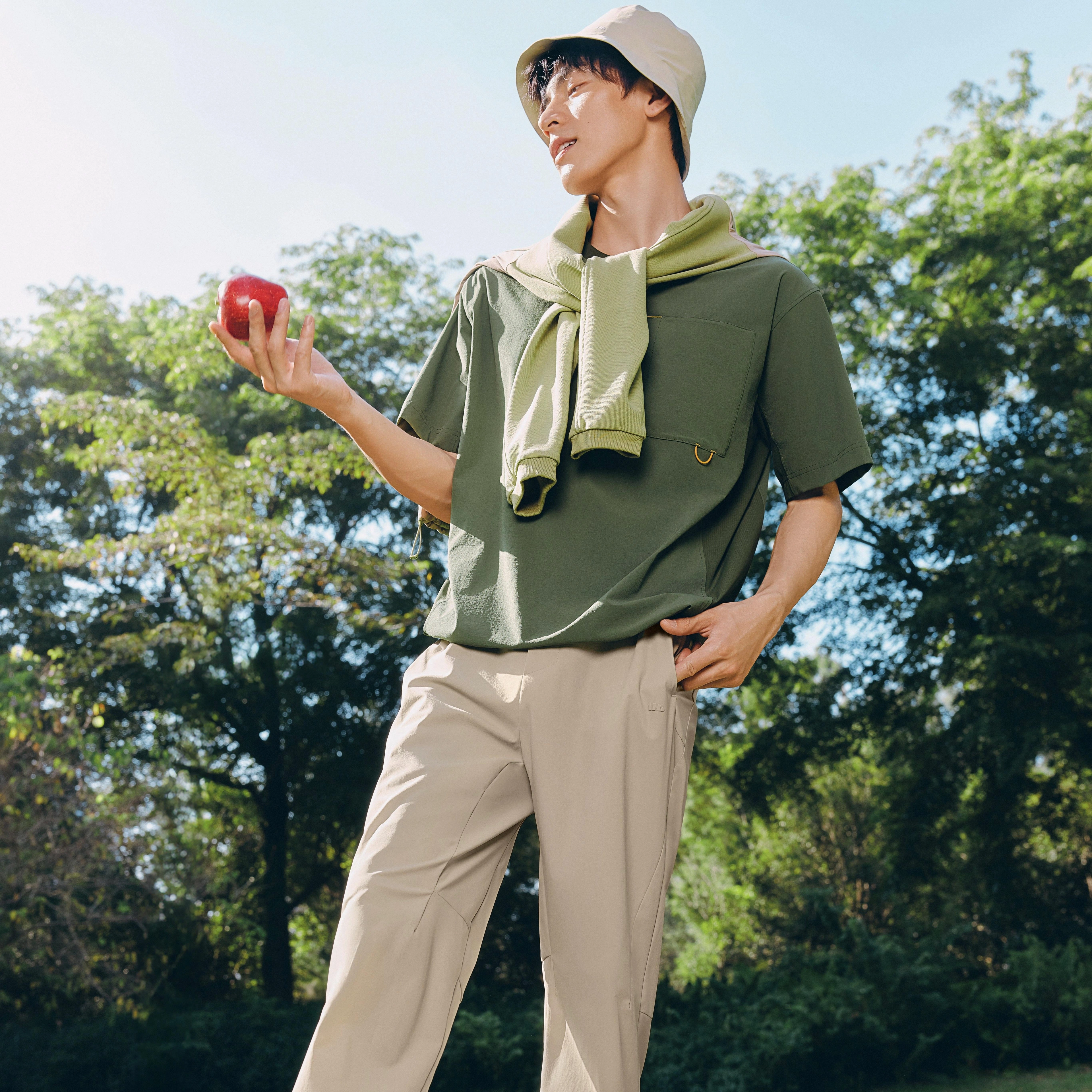 蕉下 宽松纯色直筒百搭休闲裤 男款