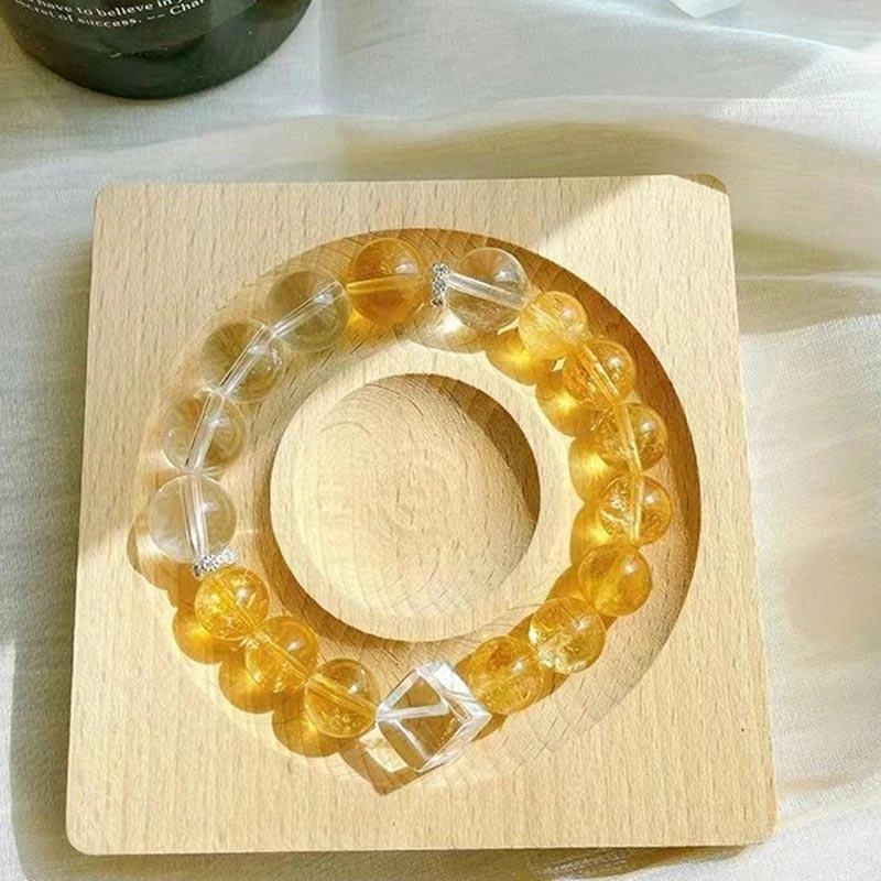 克拉日记 几何小众设计高级感方糖 水晶 手串 女款