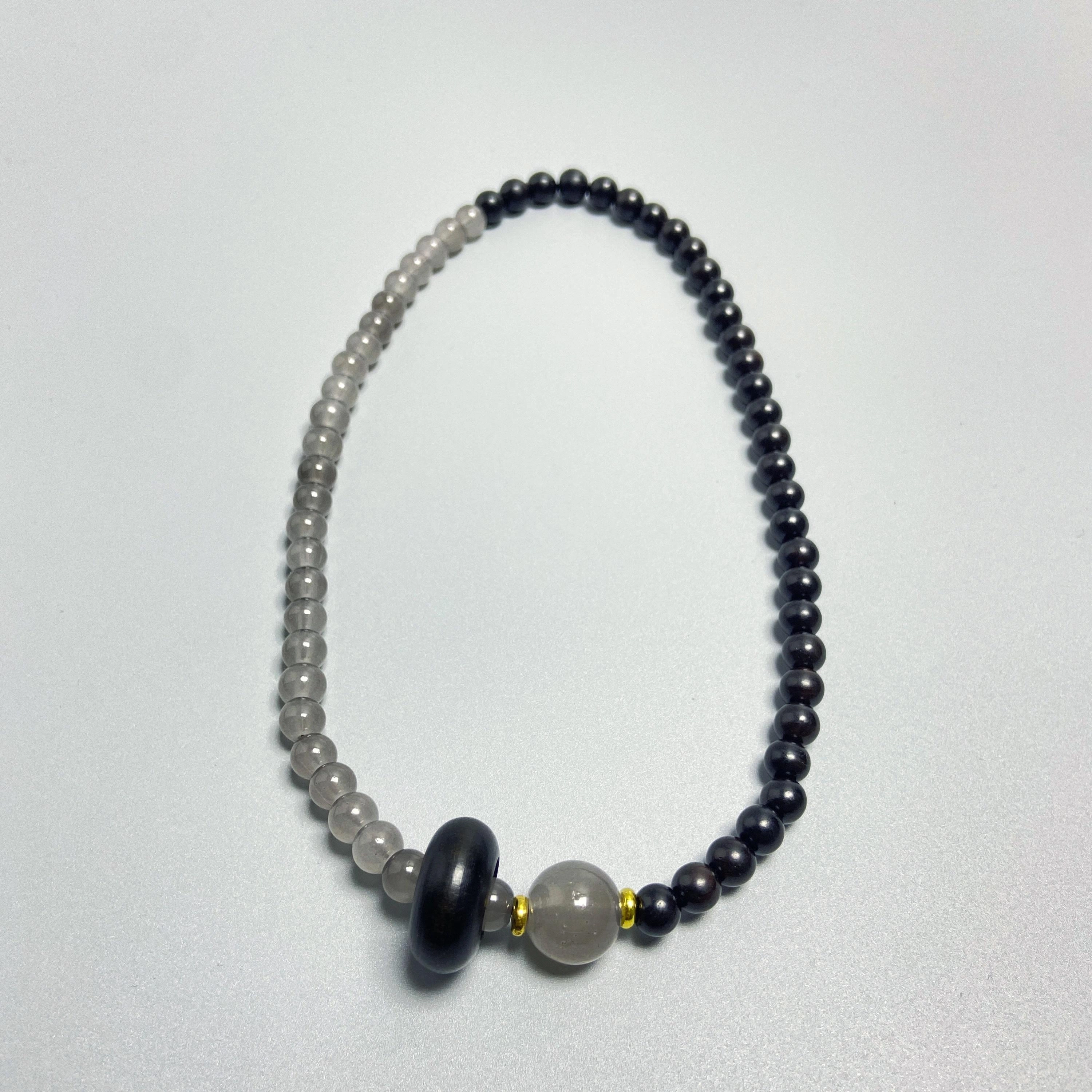 耳玺 新中式国风跑环转运多圈叠戴小众设计感文玩佛珠招财纳福文艺复古风上岸首饰 紫光檀 木作手串 男女同款情侣款