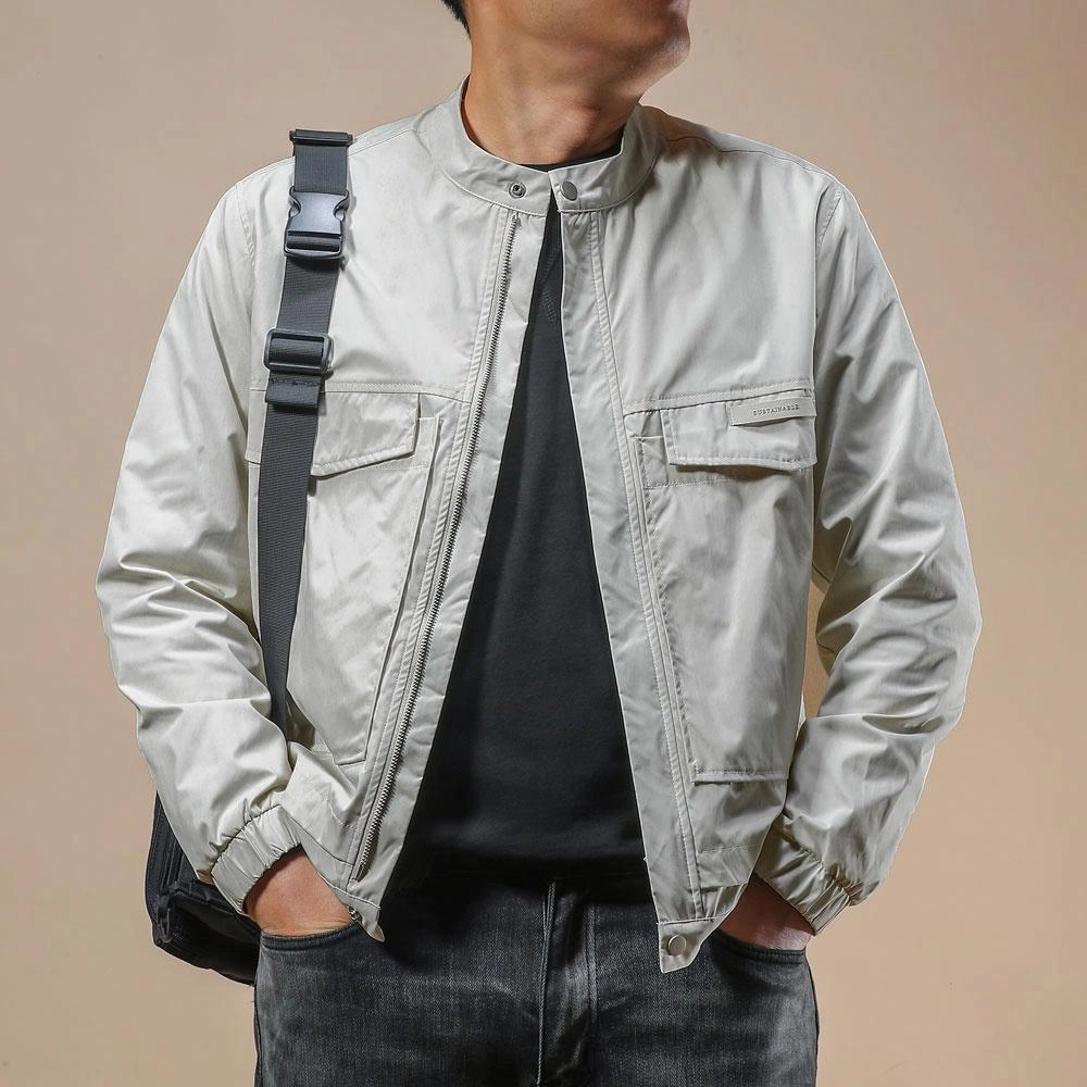 季言 高端户外防水防风立领休闲百搭夹克外套 男款