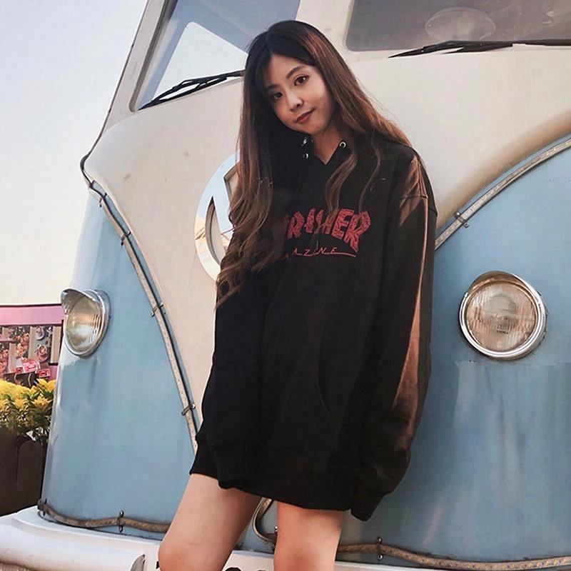 Thrasher RED COLLAGE Hoodie Logo