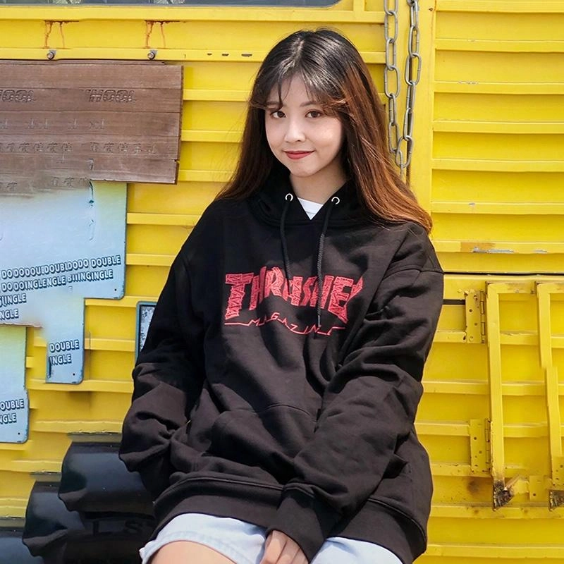 Thrasher RED COLLAGE Hoodie Logo