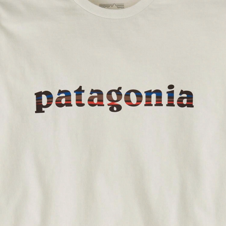 patagonia Long-Sleeved '73 Text Logo Responsibili T