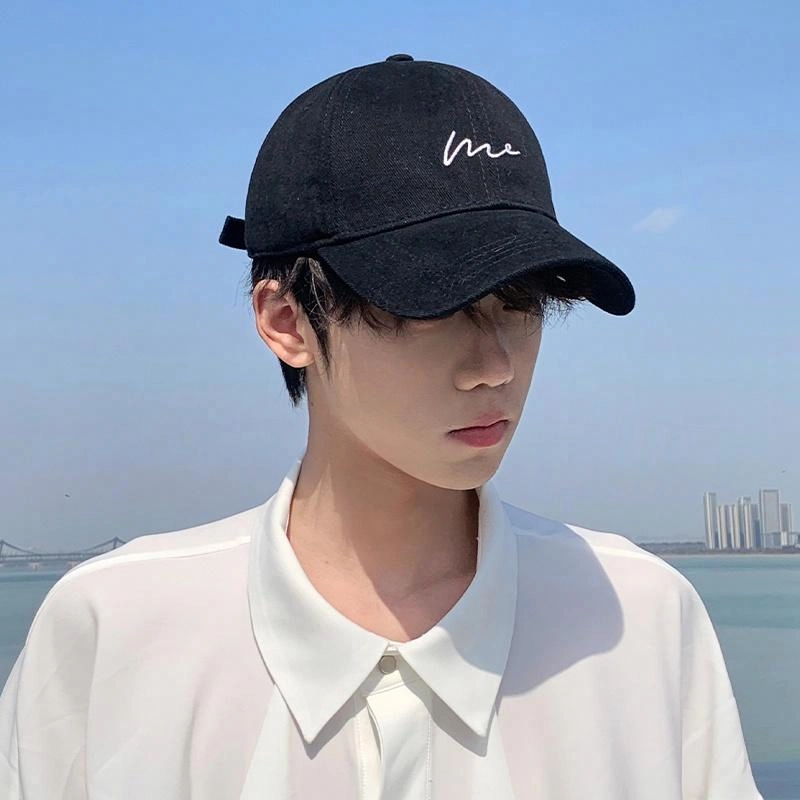 啄木鸟 简约百搭波浪小曲线休闲软顶弯檐显脸小遮脸防晒 棉 鸭舌帽 男女同款情侣款