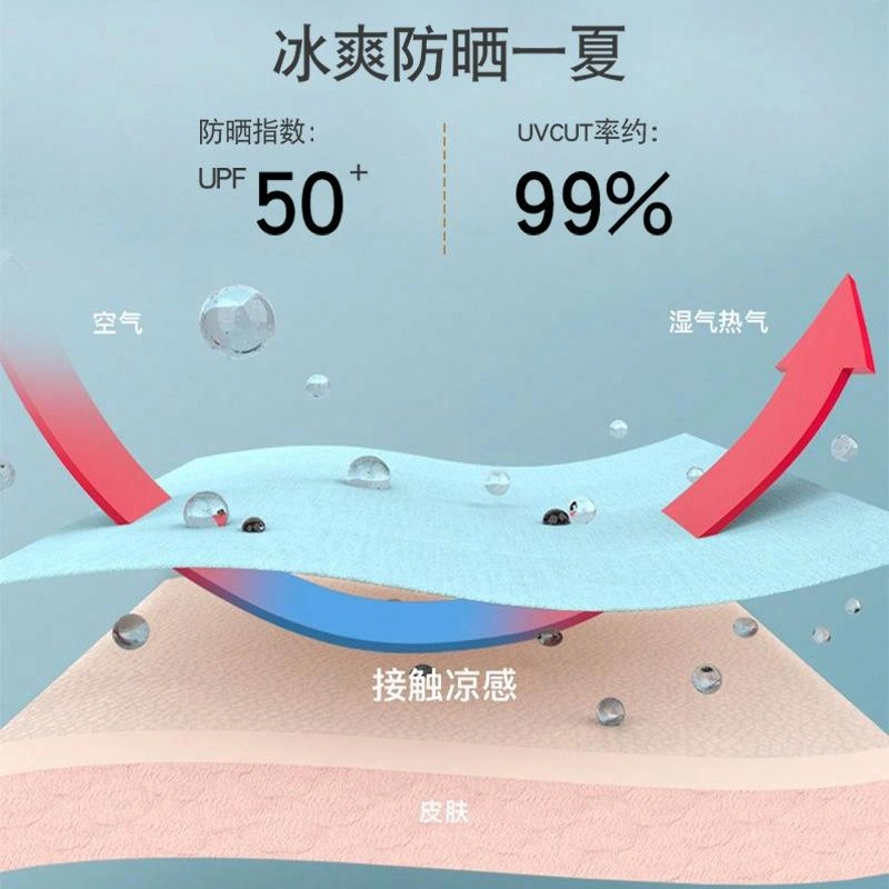 冠辉 凉感户外骑车运动健身休闲抗紫外线冰袖型男冰袖手臂款透气耐磨抗起球 锦纶氨纶 防晒袖 男女同款情侣款