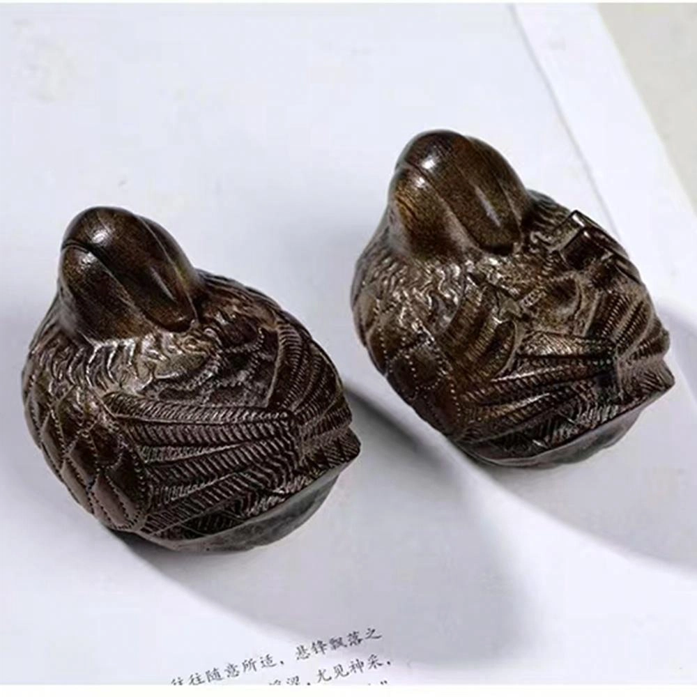 仙作美 乌木手把件中式工艺品文玩小件 阴沉木 木作摆件 男女同款情侣款