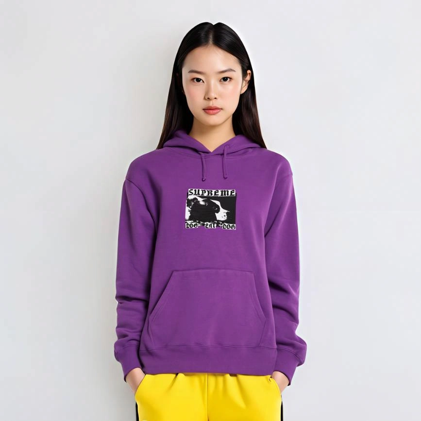 Supreme SS22 Week 5 Dog Eat Dog Hooded Sweatshirt