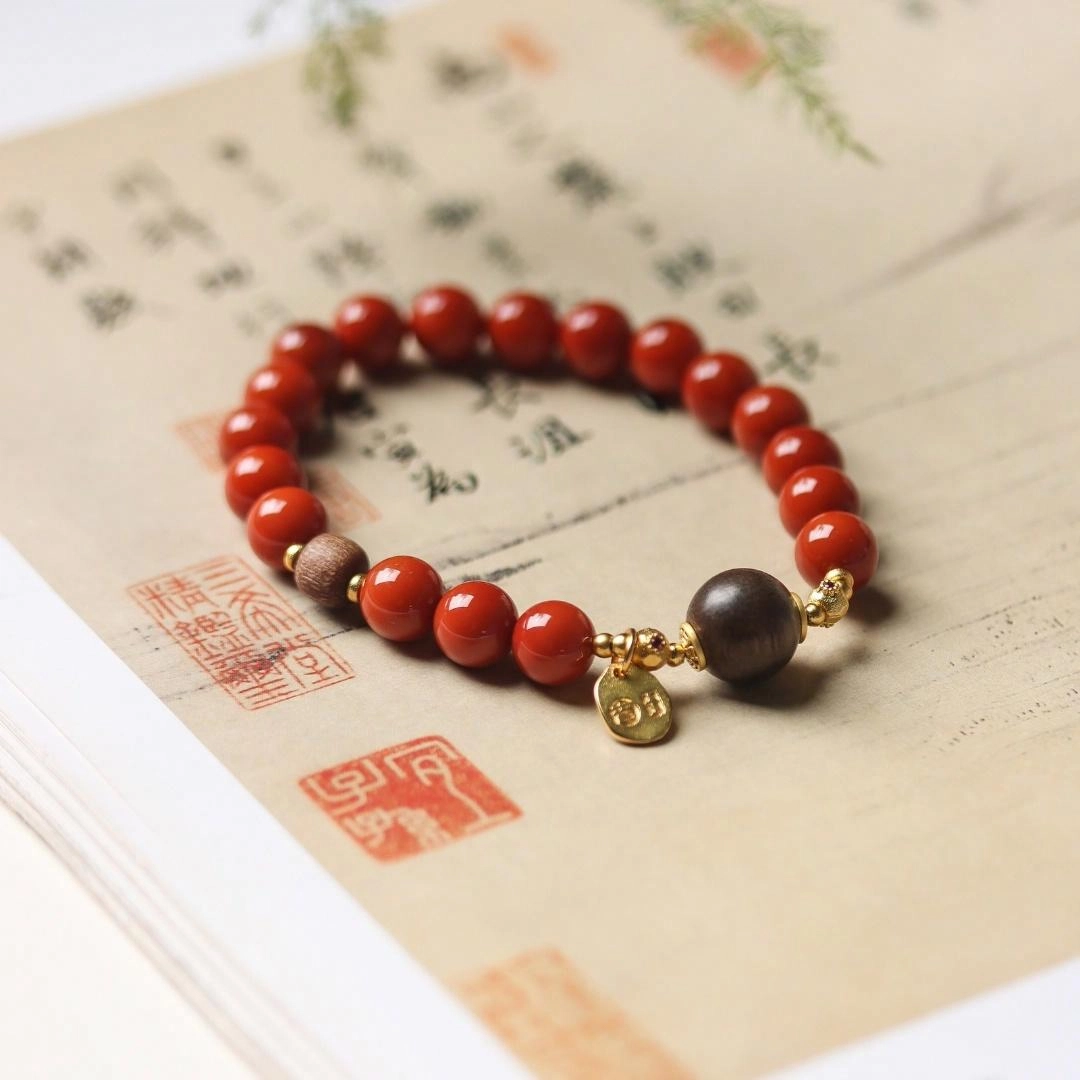 天台山 官方已祝福加持红锦丝中式高级感招财进宝吉祥如意好运转运 沉香 手串 男女同款情侣款