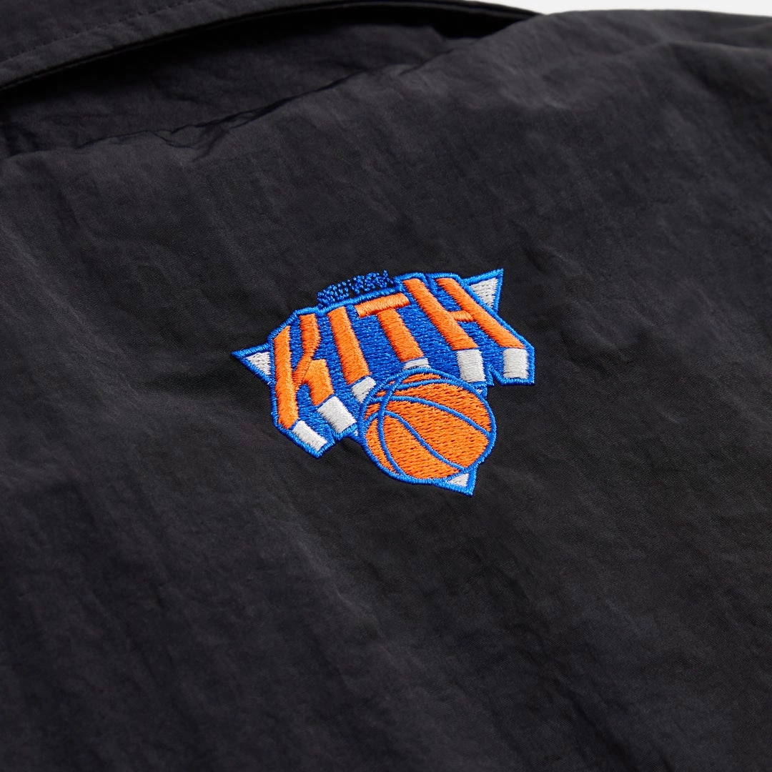 KITH x Nike FW21 For New York Knicks Coaches Jacket Black