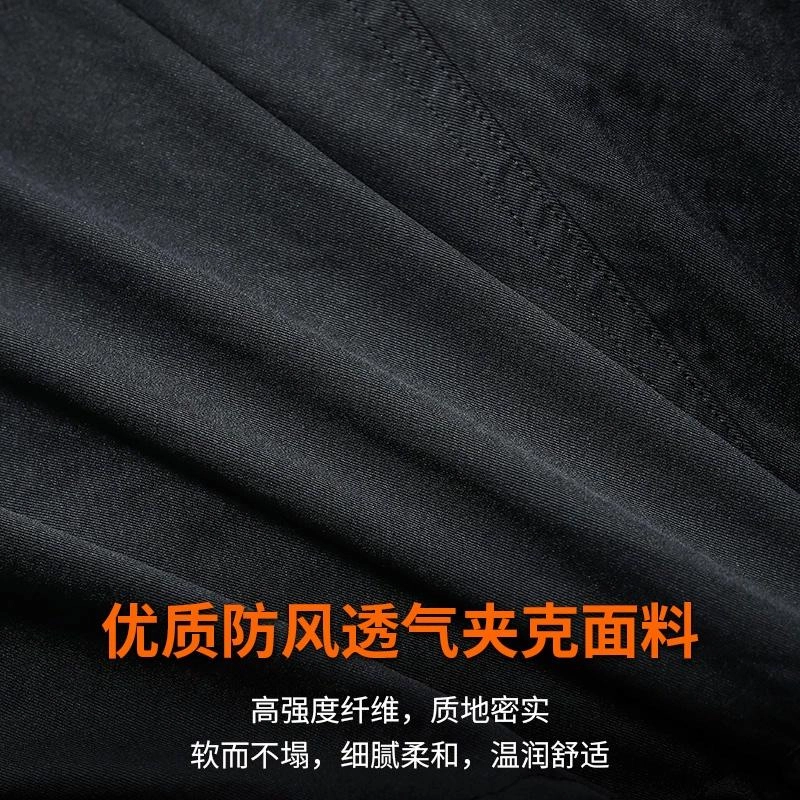 季言 中长款高级感潮流休闲连帽防风夹克外套 男款
