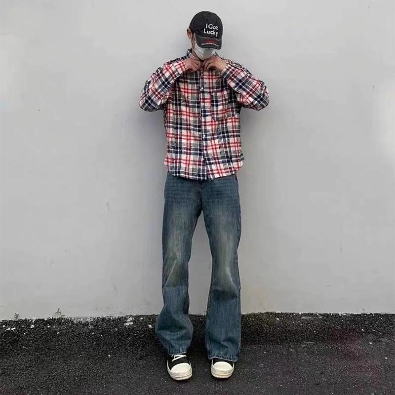 极限涡轮 简约舒适宽松百搭长袖衬衫 男女同款 红色