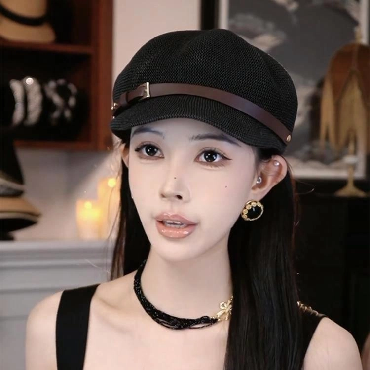 名媛黛丽 百搭旅游 涤纶 八角帽 女款
