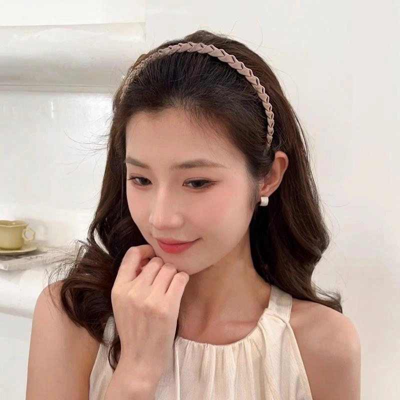 如花梦 发捆洗脸专用压发头箍高级感带齿防滑碎发发卡头饰 布艺 发箍 女款