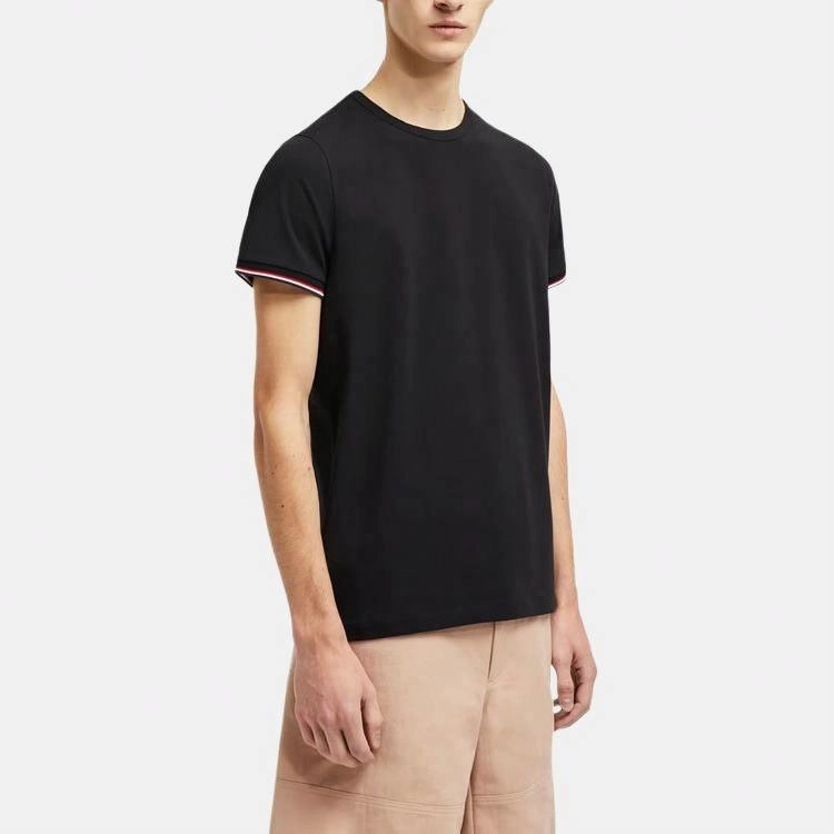 Moncler 3-Color Trimmed Cotton T-Shirt T