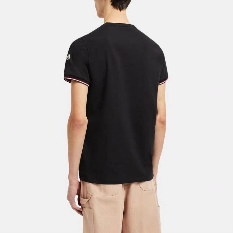 Moncler 3-Color Trimmed Cotton T-Shirt T
