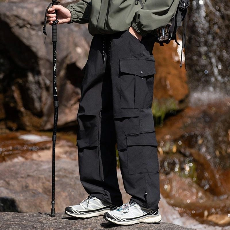木林森 户外耐磨耐穿防刮擦防泼水透气不闷汗野营登山钓鱼工装休闲裤 男女同款 岩石灰