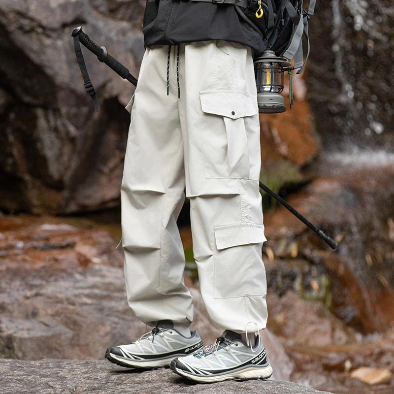 木林森 户外耐磨耐穿防刮擦防泼水透气不闷汗野营登山钓鱼工装休闲裤 男女同款 岩石灰