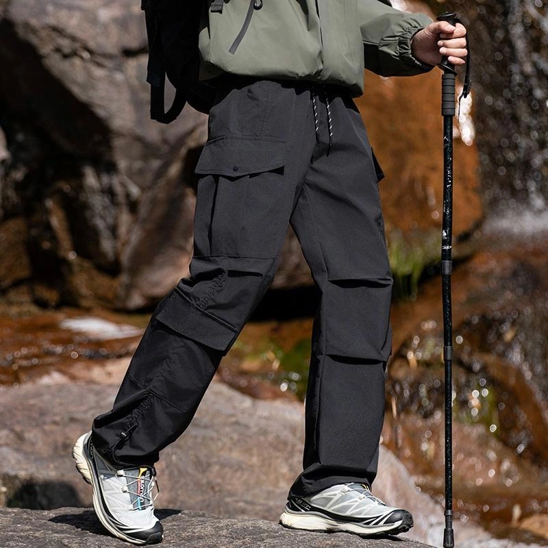 木林森 户外耐磨耐穿防刮擦防泼水透气不闷汗野营登山钓鱼工装休闲裤 男女同款 岩石灰