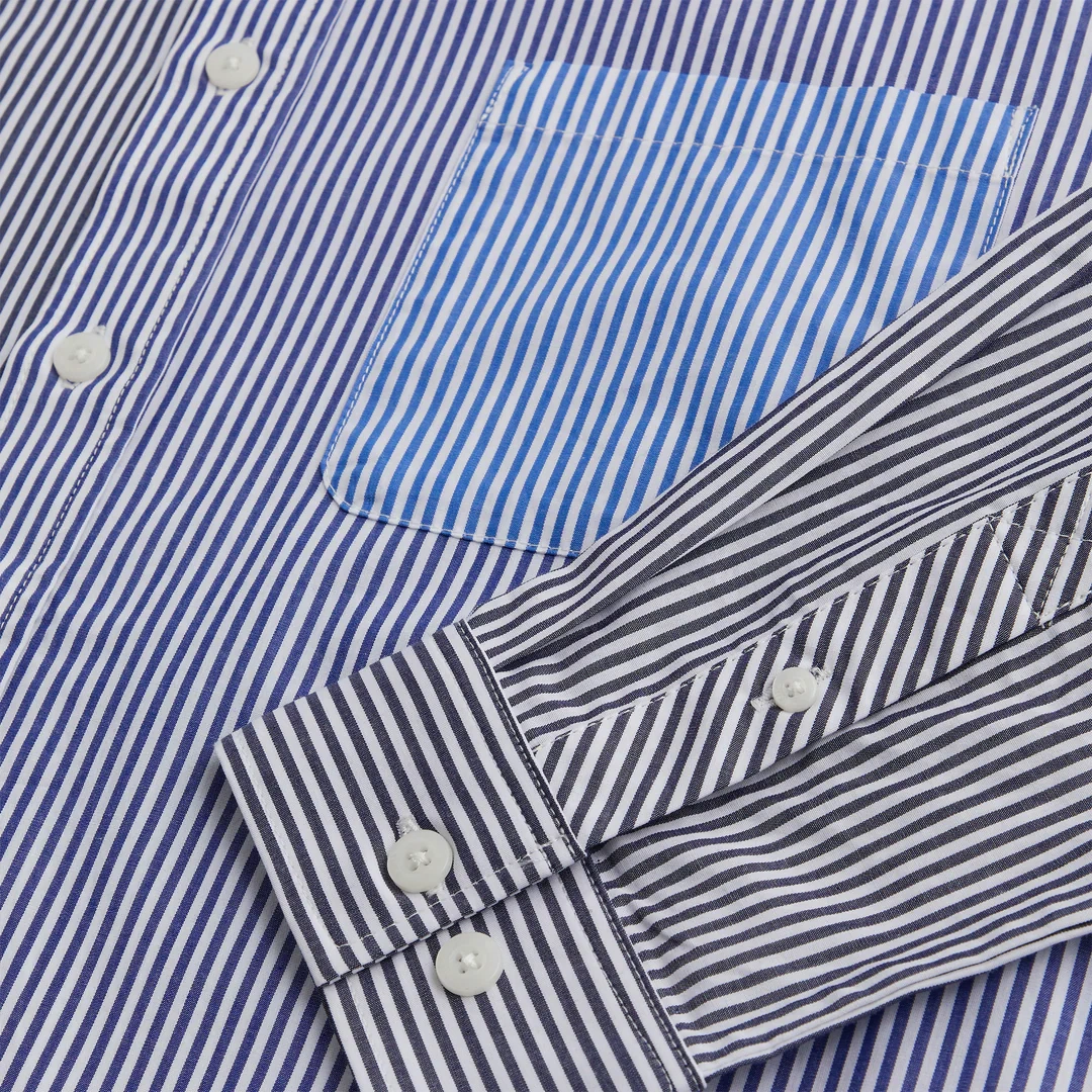 KITH SS23 Striped Berkeley Buttondown Shirt