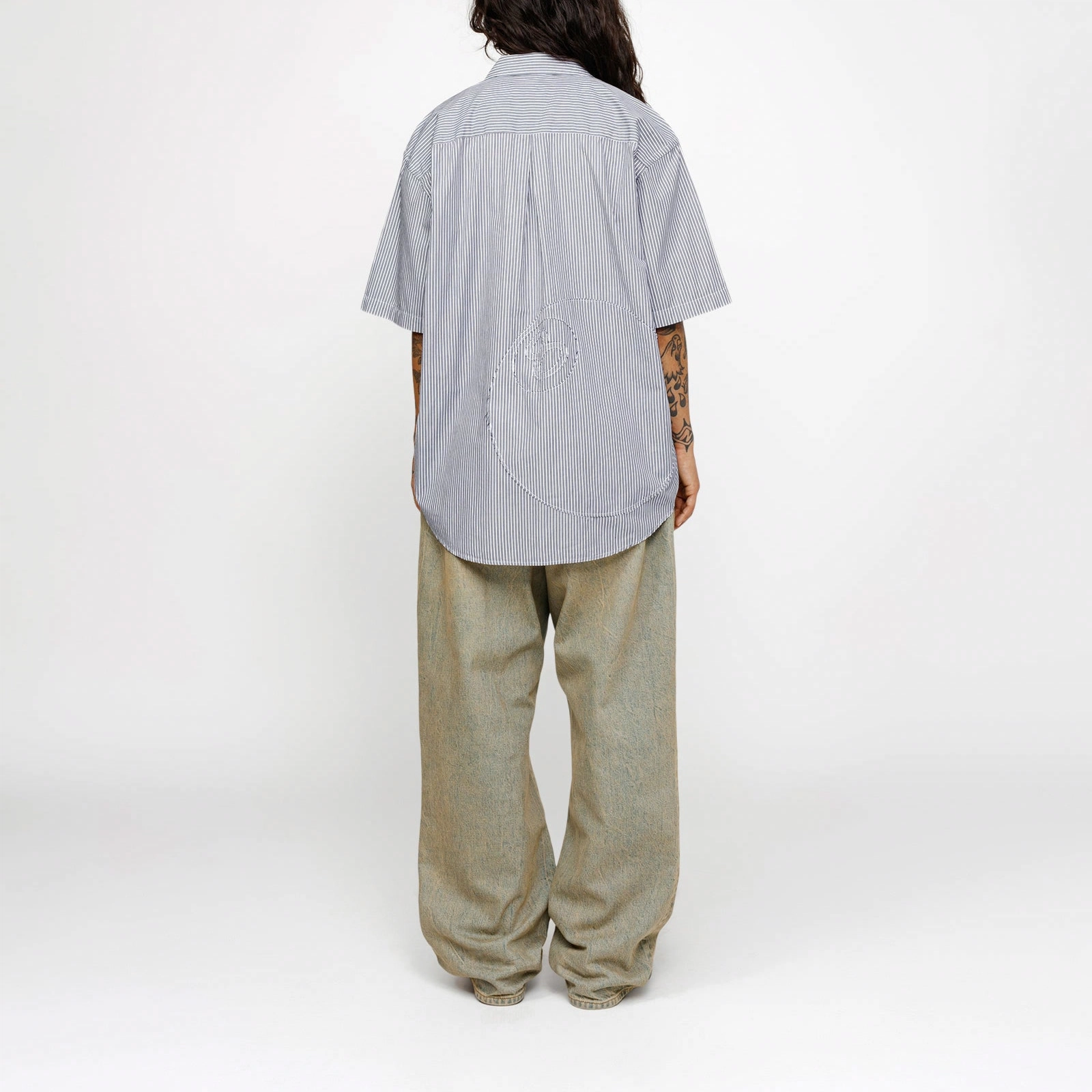 Stussy SS24 BOXY SS SHIRT 8 BALL STRIPE 8