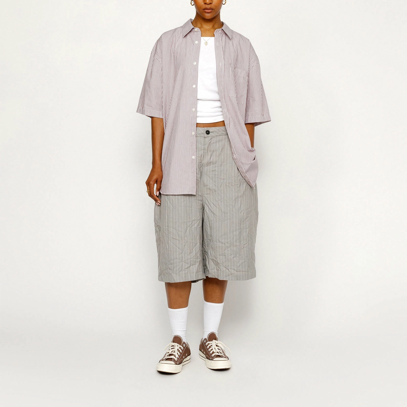 Stussy SS24 BOXY SS SHIRT 8 BALL STRIPE 8