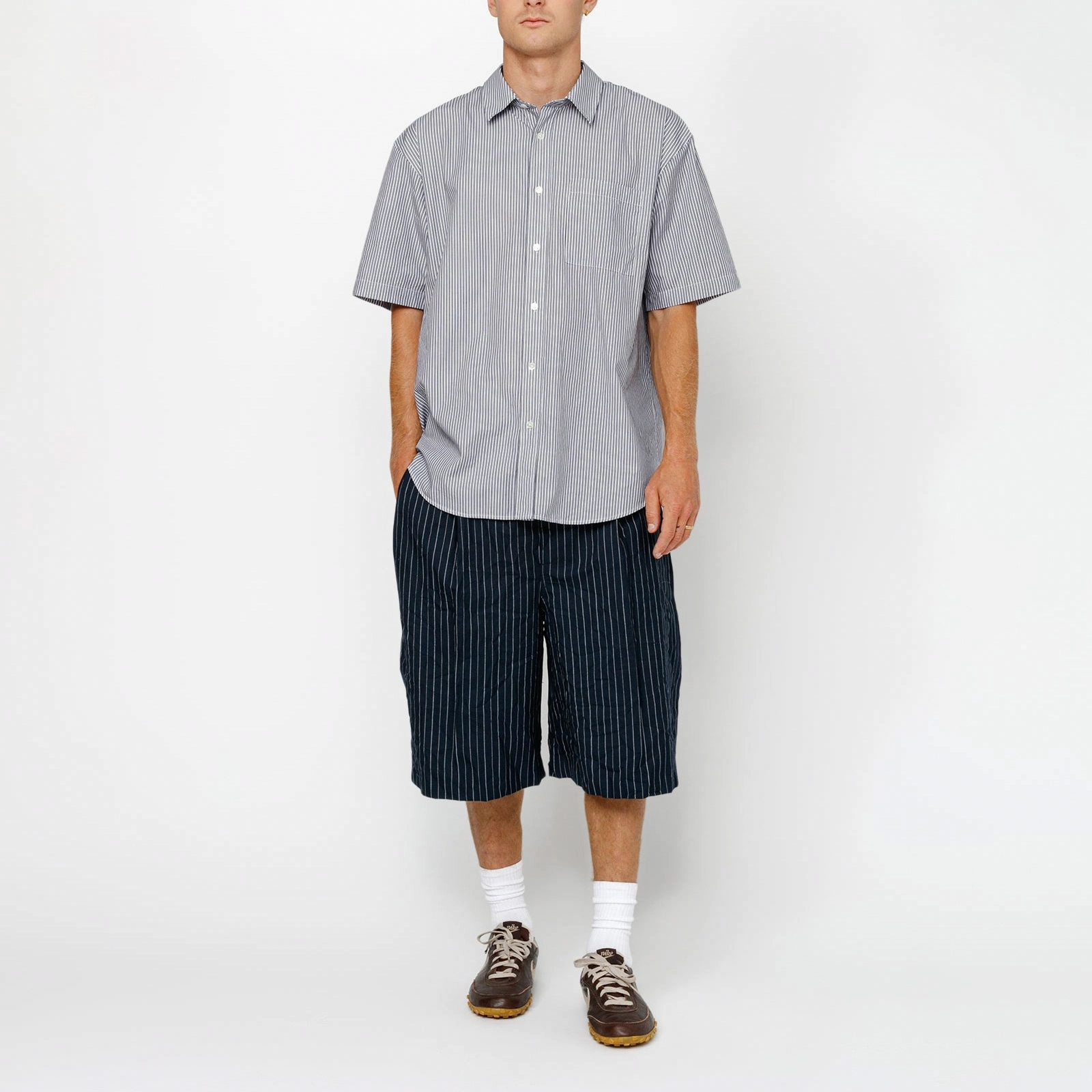 Stussy SS24 BOXY SS SHIRT 8 BALL STRIPE 8
