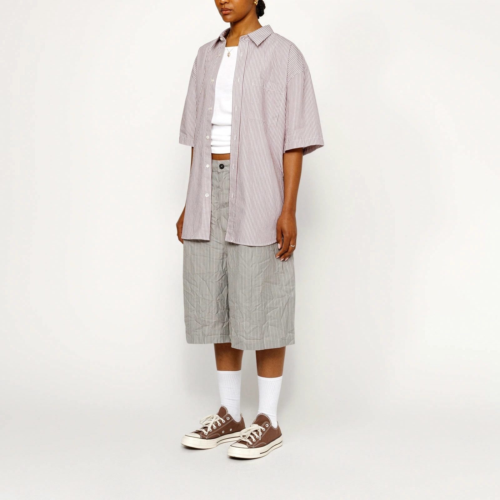 Stussy SS24 BOXY SS SHIRT 8 BALL STRIPE 8