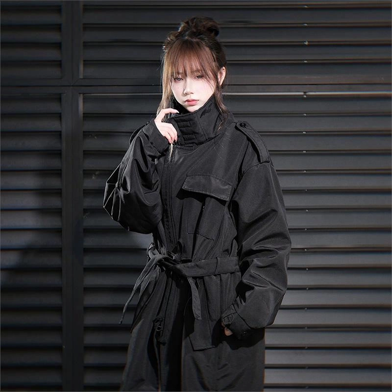 吉业重工 纯色单排扣立领夹克外套 男女同款