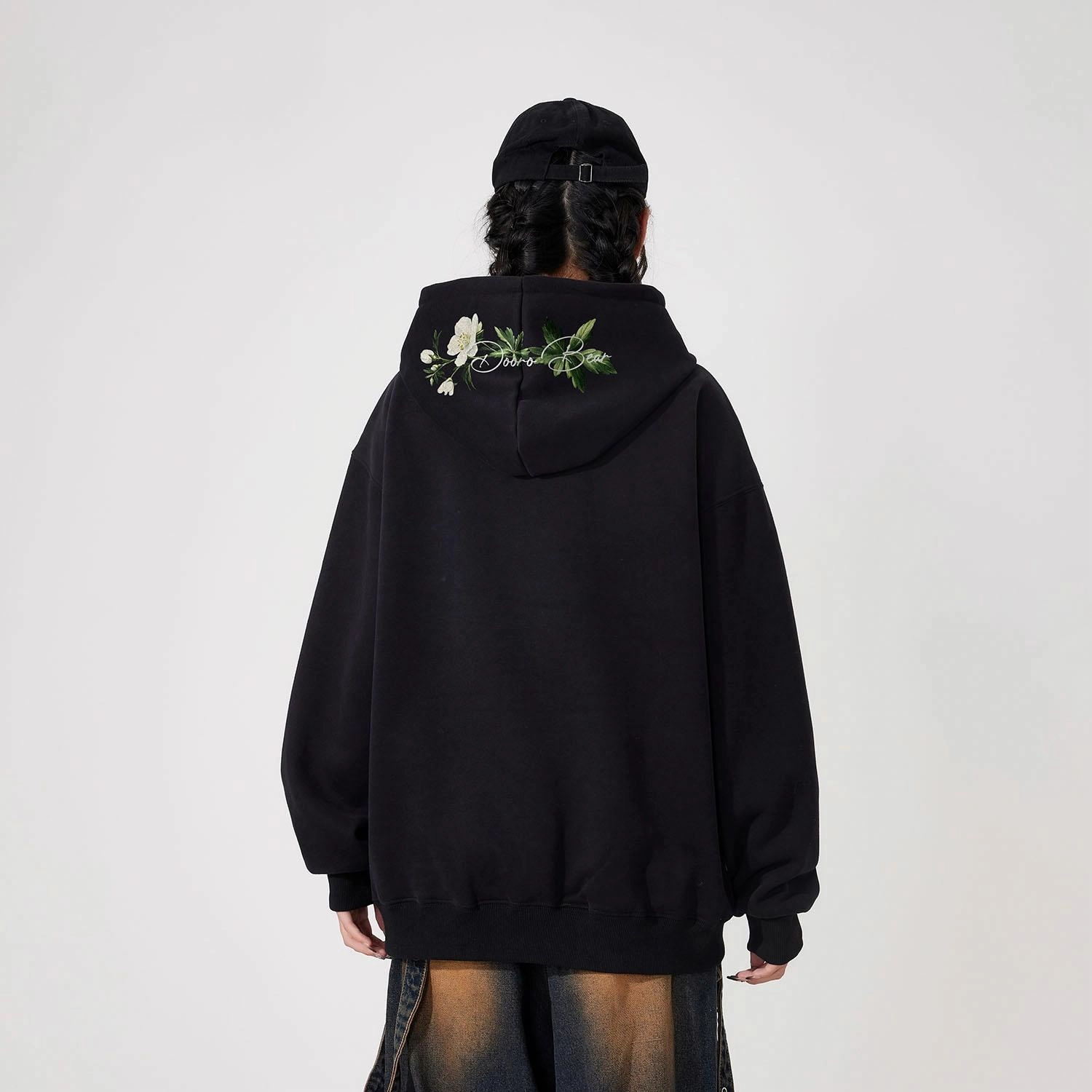 萌芽熊 植物花卉连帽舒适透气百搭休闲宽松卫衣 男女同款