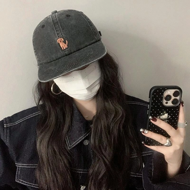 艾佳微 时尚帽子宽帽檐深顶大头围显脸小防晒遮阳帽 棉 棒球帽 男女同款情侣款