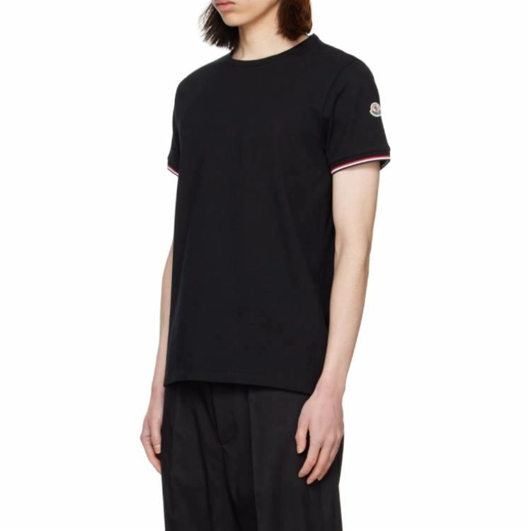 Moncler 3-Color Trimmed Cotton T-Shirt T