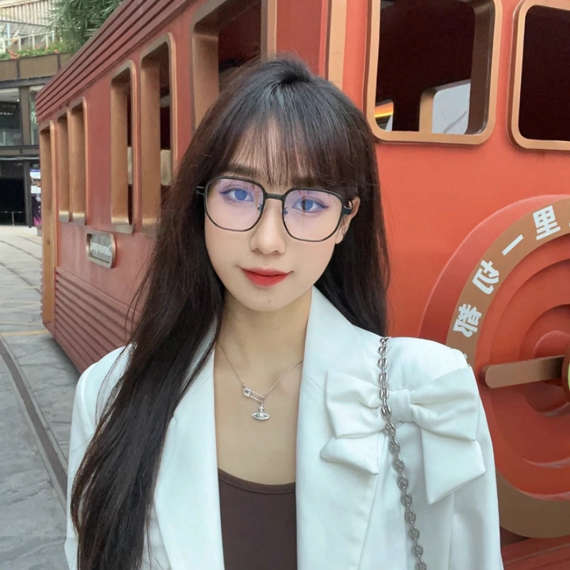 【联系客服可配度数】 佐川 随心换磁吸防蓝光 素颜文艺 合金 方形 光学镜架 男女同款情侣款