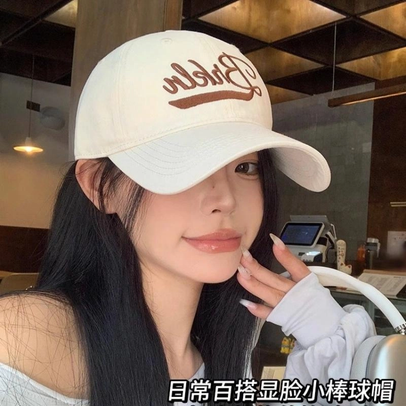 钓鱼熊 大头围加大加深帽子百搭字母大脸圆脸显脸小 棉 鸭舌帽 男女同款情侣款