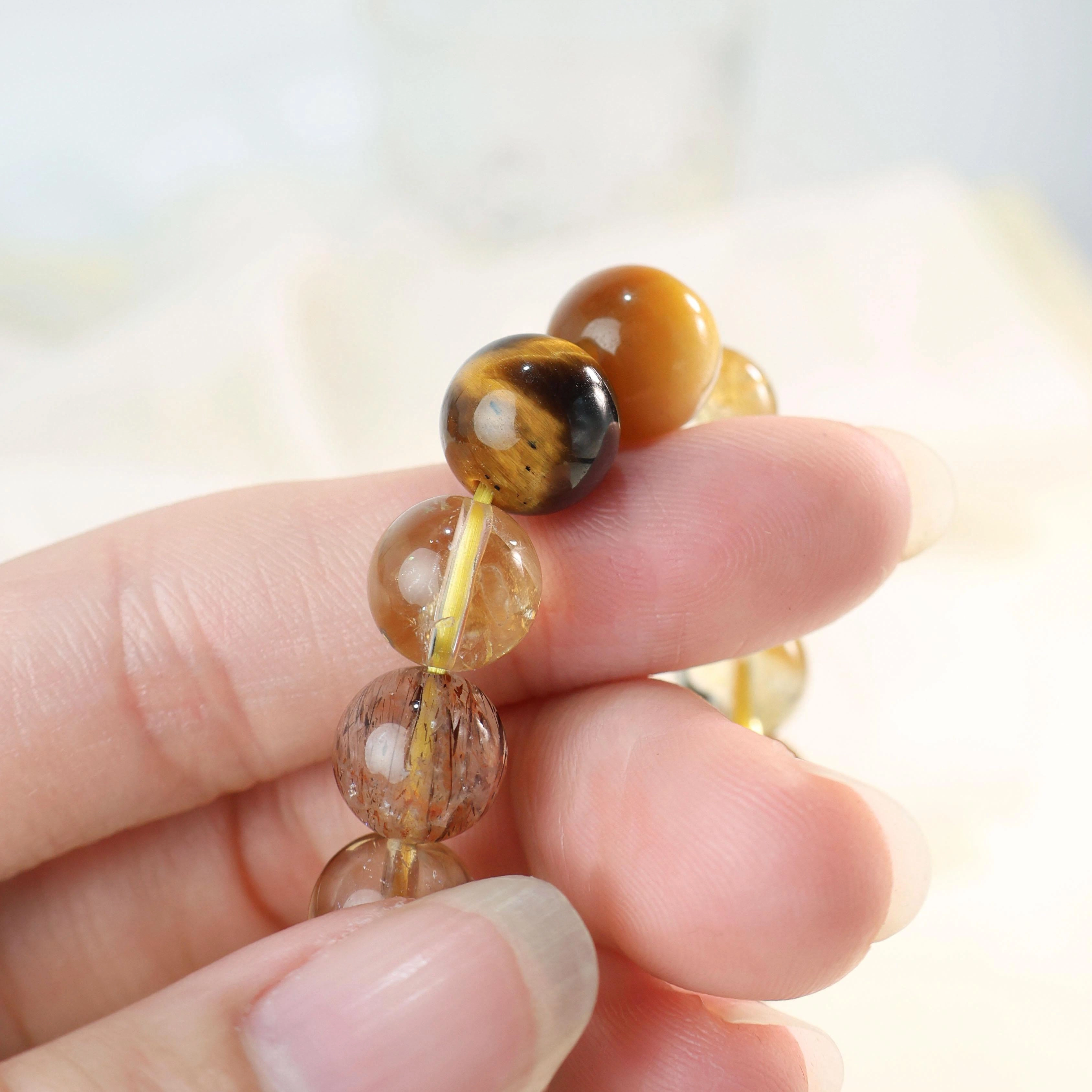 青璟 招财设计 虎眼石 手串 男女同款情侣款