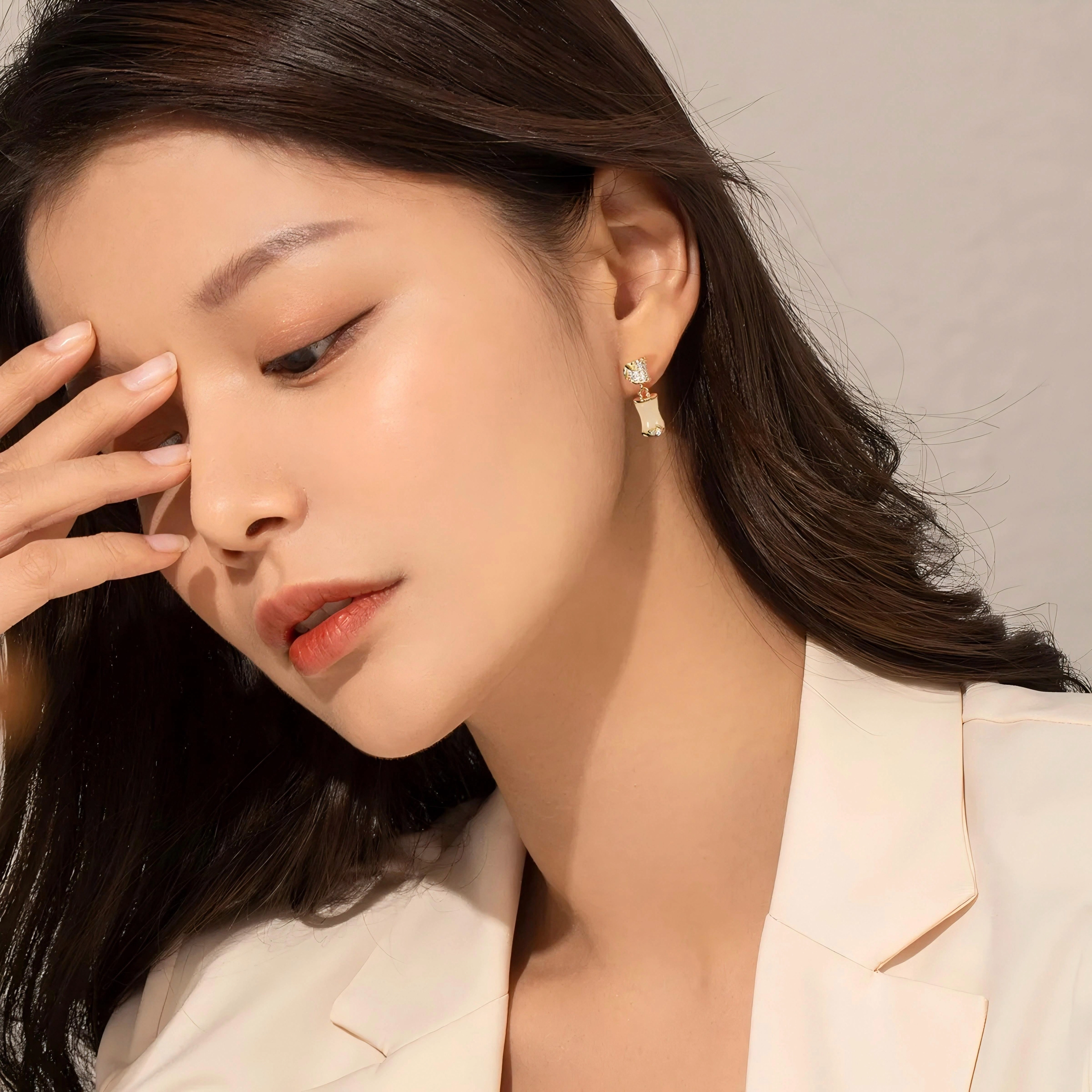 老作坊 有你竹够系列 知竹 新中式温婉温柔知性 优雅国风 精致时尚高级感 暴富暴瘦 日常休闲约会百搭 和田玉手链 青白玉 女款